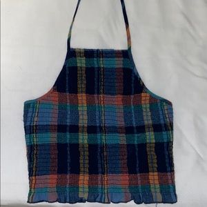 AMERICAN EAGLE CROPPED HALTER TOP